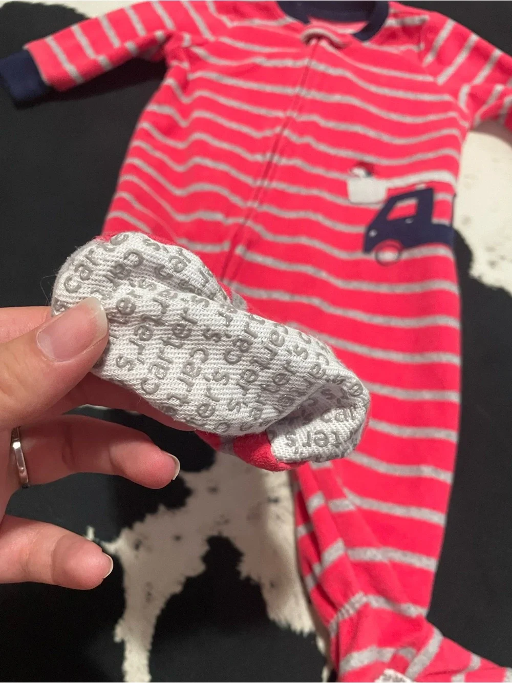 Fleece Fire Truck Footie Sleeper Bundle